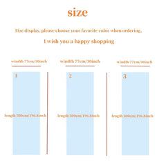 3pcs Wedding Arched Curtain Mesh 76.2cm x 5.0m Long Thin Mesh Wedding Curtain