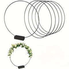 Large Metal Wreath Wooden Bracket for Festivals Party Decoration