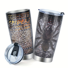 20oz Spider Pattern Stainless Steel Tumbler Cup