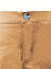 Men's Casual Zipper Cargo Short Pants Flap Pocket Loose Shorts