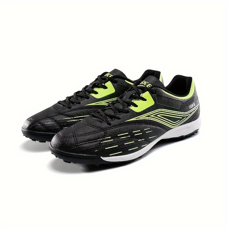 Boy's Low Top Turf Football Boots Anti-skid Lace Up TF Soccer Cleats