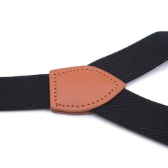 British Retro Elastic Suspenders Clip Men's And Women's Suspenders