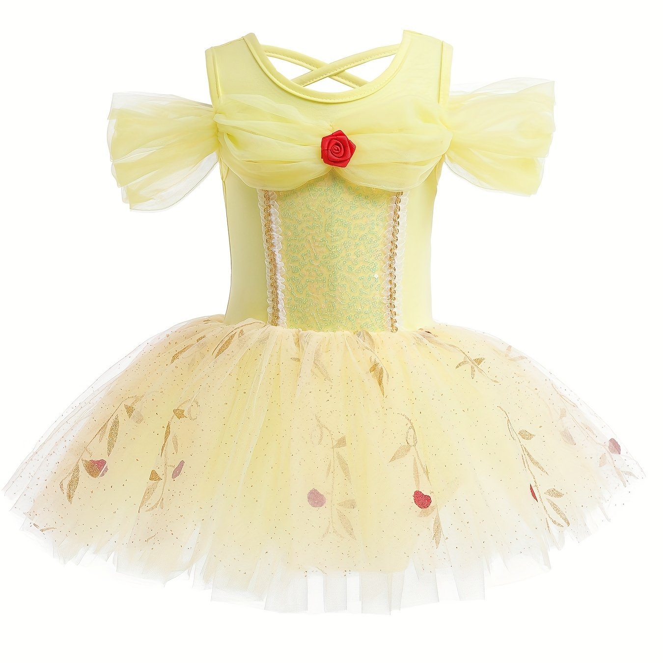 Cotton Cold Shoulder Ballet Leotard Tutu Dance Suit