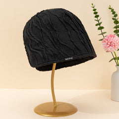 Solid Bucket Hat Lightweight Breathable Women's Elastic Adjustable