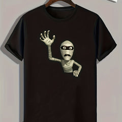 Mummy Print Men's Tee for Halloween