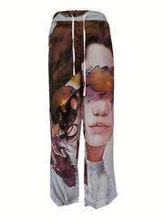 Hippie Straight Pants Men's Loose Baggy Trousers