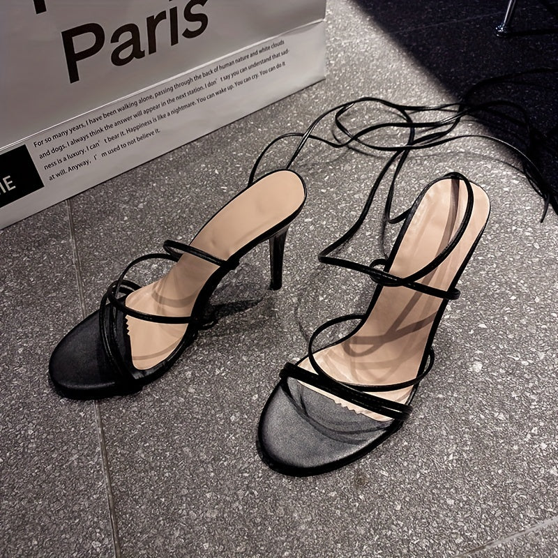 Stiletto Heeled Lace Up Pumps Women's Summer Shoes