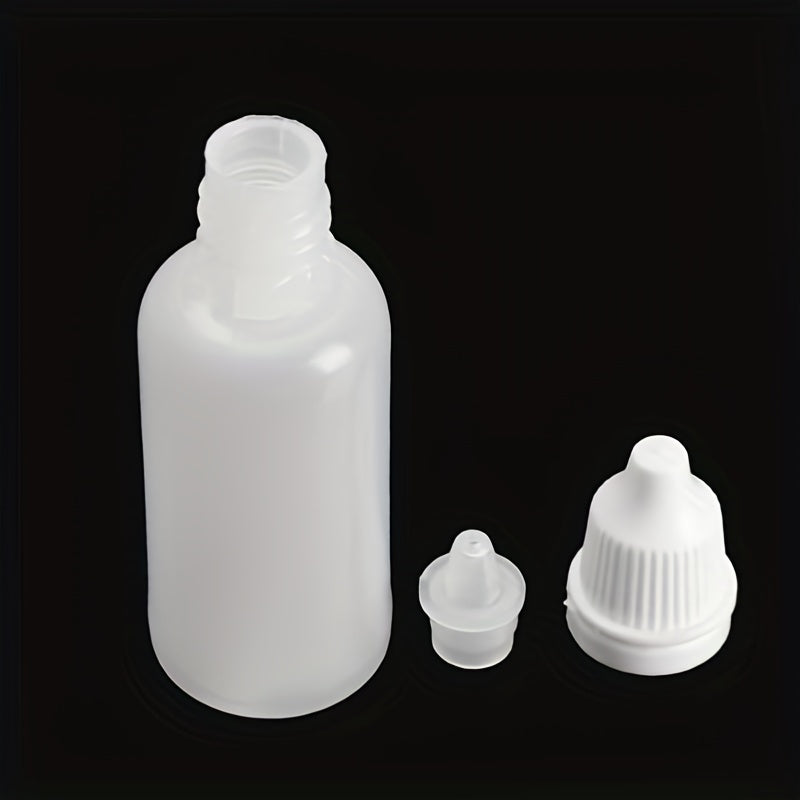 3pcs 15ml Empty Eye Dropper Bottles Squeezable Plastic for Eye Liquid