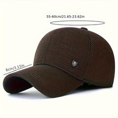 Men's Winter Ear Protection Warm Baseball Cap Thick Cotton Hat