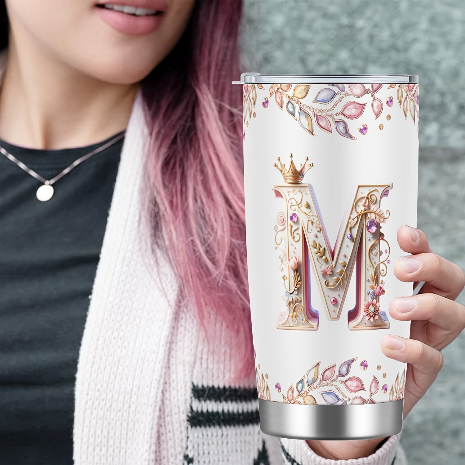 Baroque Style 20oz Stainless Steel Cold Coffee Travel Cup