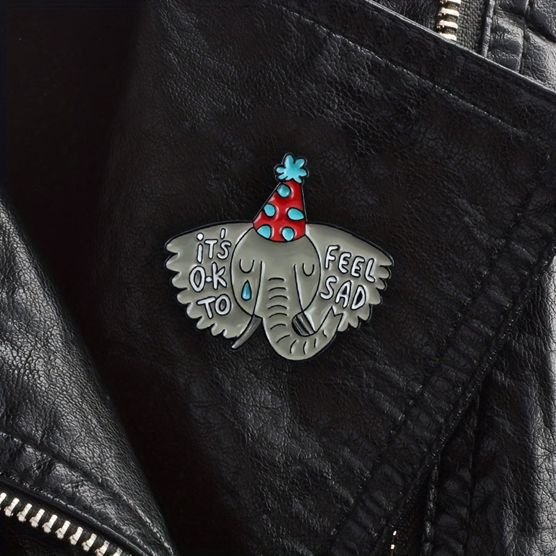 Elephant Animal Jewelry Brooch For Men
