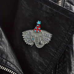 Elephant Animal Jewelry Brooch For Men