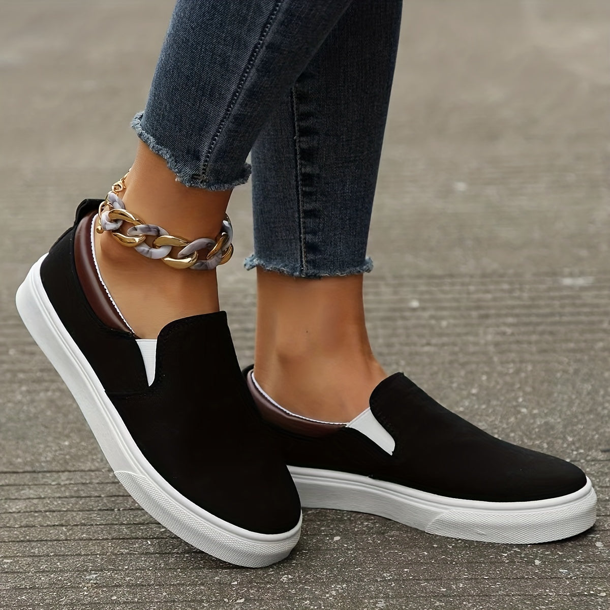 Women's Canvas Slip-On Outdoor Sneakers