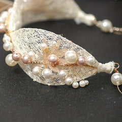 Bridal Faux Pearl Hairband with Tassel Head Jewelry