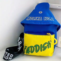 Kids Block Chest Bag Small Shoulder Bag Boys Crossbody Bag