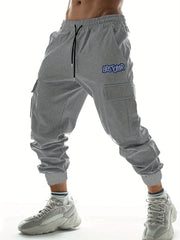BBSTOMR Letter Print Cargo Pants Men's Joggers