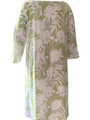 Women's Floral Maxi Dress Long Sleeve Square Neck