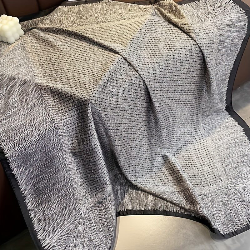 Casual Shawl Satin Square Scarf Bandana Silk Head Wrap Classic Sunscreen