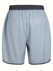 Men's Drawstring Mesh Sports Shorts Breathable Quick Drying Stretch Shorts