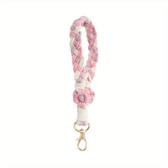 Boho Flower Keychains & Wristbands for Girls