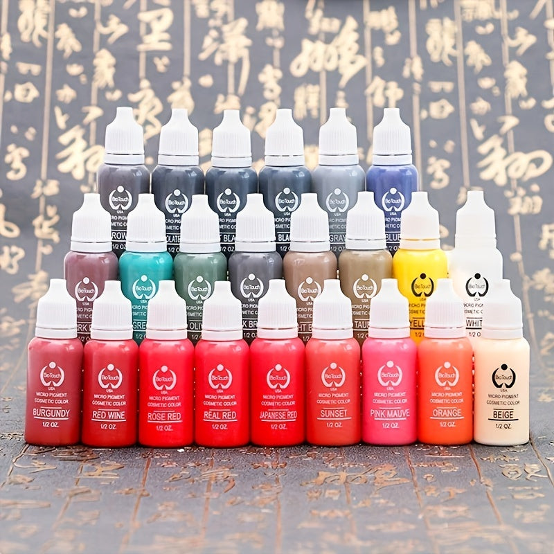 23 Tattoo Ink Set Professional Tattoo Pigment Set Long Lasting Tattoo Painting