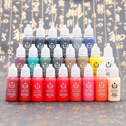 23 Tattoo Ink Set Professional Tattoo Pigment Set Long Lasting Tattoo Painting