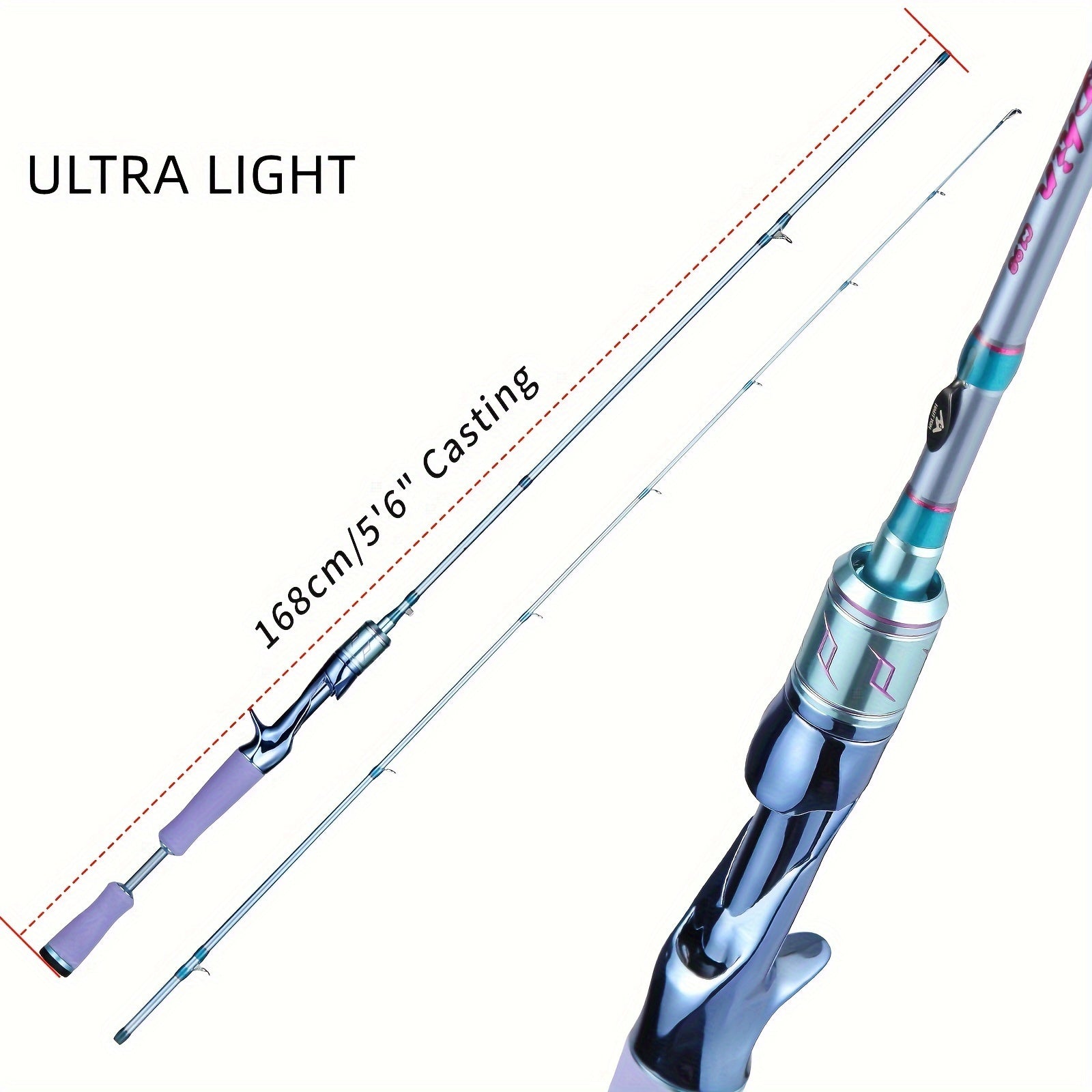 Dolphin Spinning & Casting Fishing Rod M Power 24Ton IM6 Graphite Carbon Fiber