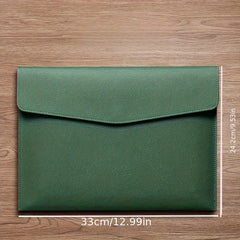 High End Business Waterproof Faux Leather File Bag A4 Paper File Bag