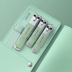4pcs Nail Clippers Set with Storage Bag High Scissors Perfect Pedicure Tools