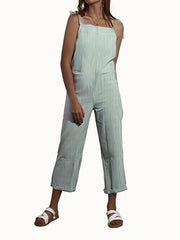 Striped Cami Jumpsuit Wide Leg Women's Clothing