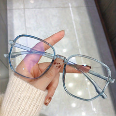 Oversized Light Blocking Glasses Clear Lens Eyeglasses Frame