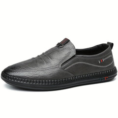 Men's Stitch Detail Loafer Shoes Comfy Slip On Shoes