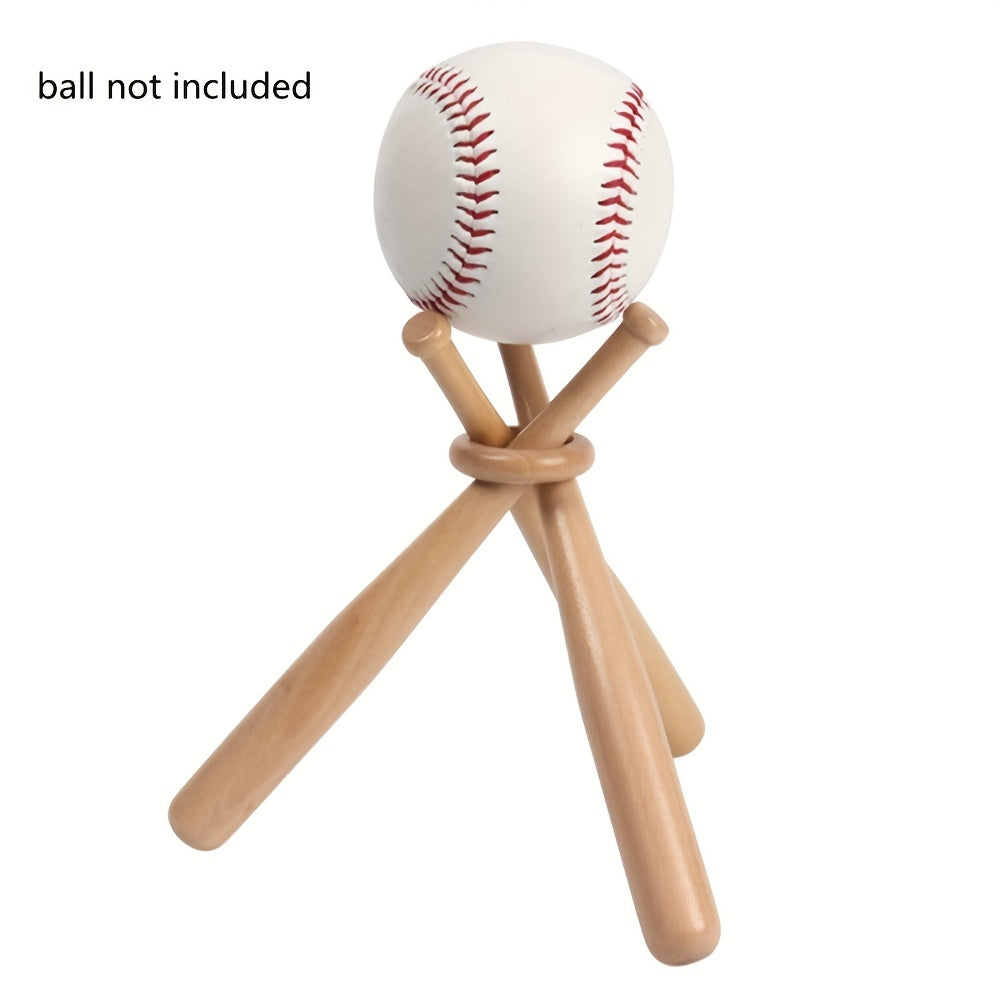 Wooden Baseball Stand Holder - Display Your Collection
