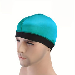 4pcs Silky Stocking Wave Caps Large Size Compression Stain Caps for Men