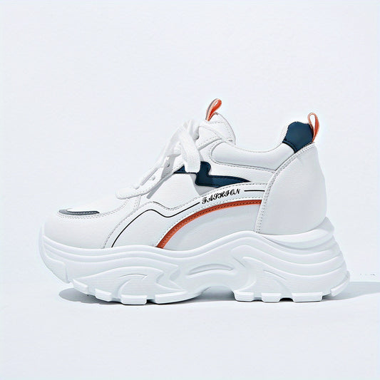 Women's Thick Bottom Sport Shoes Lightweight Non slip Chunky Sneakers