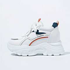 Women's Thick Bottom Sport Shoes Lightweight Non slip Chunky Sneakers