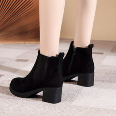 Women's Chunky Heel Ankle Boots & Shoes