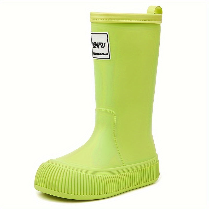Women's High Water Boots Outer Wear Work Shoes Long Boots Waterproof