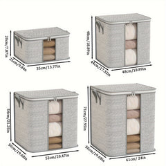 Portable Clothes Storage Bag with Window - Space Saving Organizer