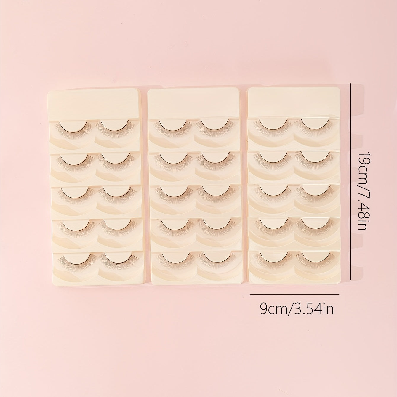 Beauty Training Lashes for Eyelash Extension Practice - 15 Pairs