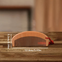 Handcrafted Wooden Hairbrush with Tassel - Hair Massage and Styling