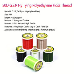 2 Spools 50D Fly Tying PE Line Ultra Strong Fishing Material