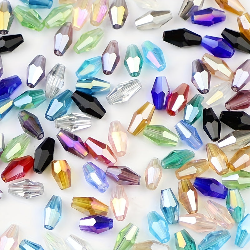 100pcs 3x6mm Double Cone AB Glass Beads for DIY Jewelry