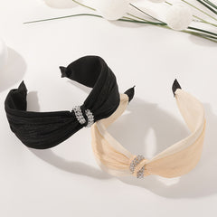 Knotted Rhinestone Hair Hoop for Girls
