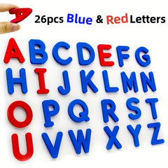 26pc Magnetic Stickers Number & Letters Red English Educational Children's Toys