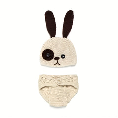 Newborn Puppy Sweater Set Photography Props