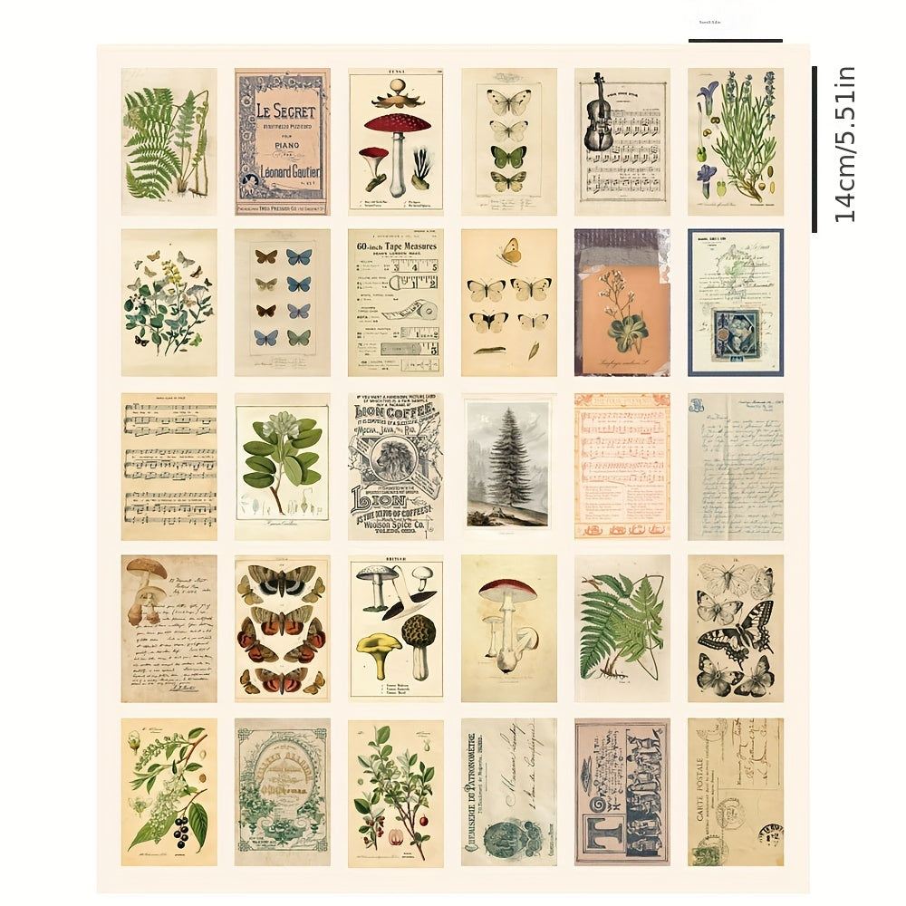 30 Sheets Biology Postcard Non Sticky Postcard Home Decor