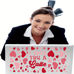 Love Pattern 16 Oz Cup Transfer Stickers - Waterproof and Scratch Resistant
