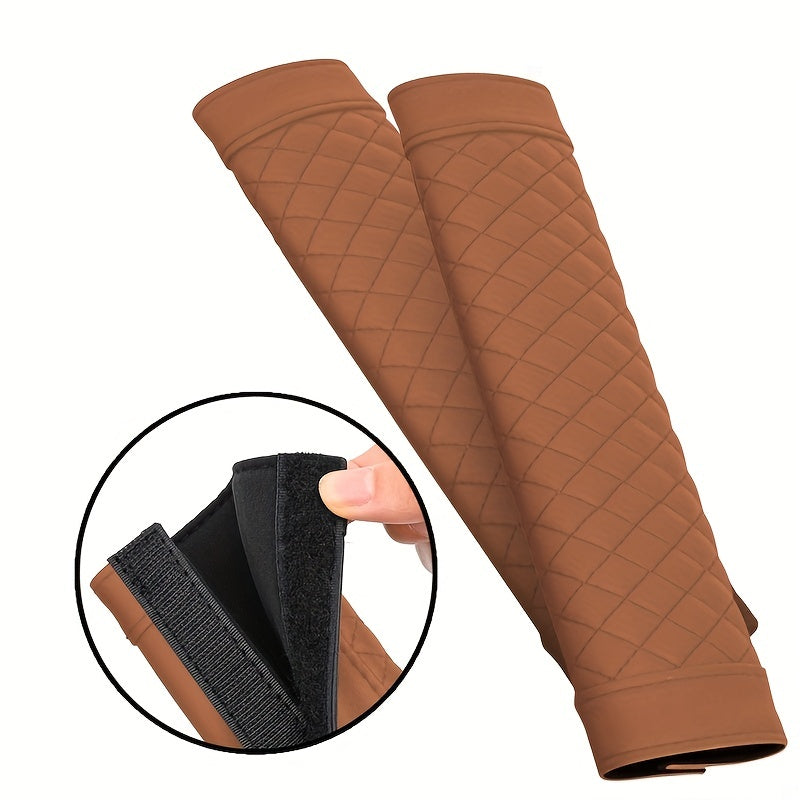Car Seat Belt Shoulder Protector Faux Leather Cover