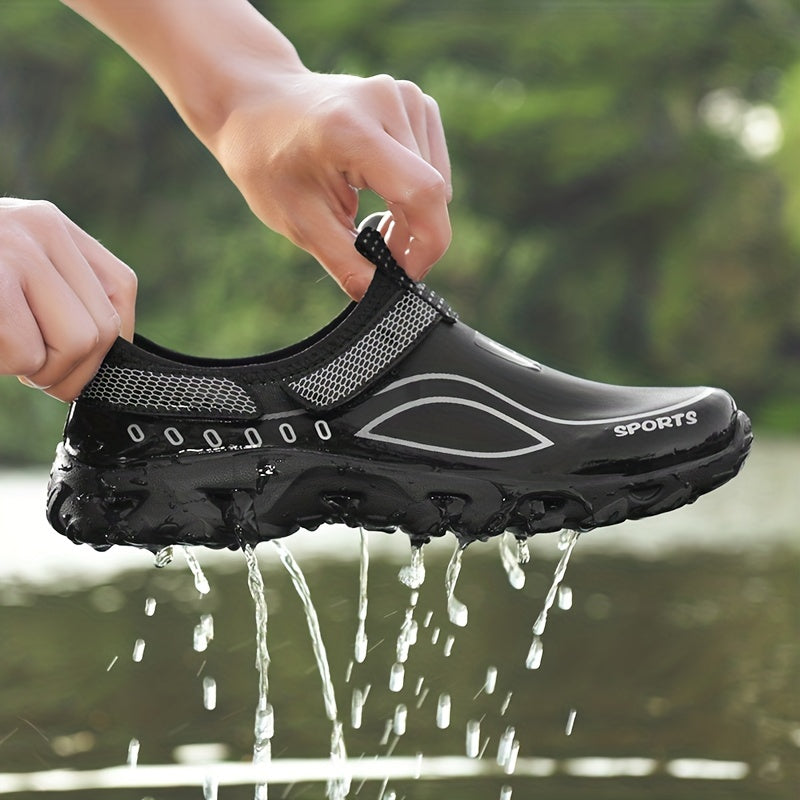 Men's Chunky Water Shoes w/ Hook & Loop Casual Outdoor Walking Shoes